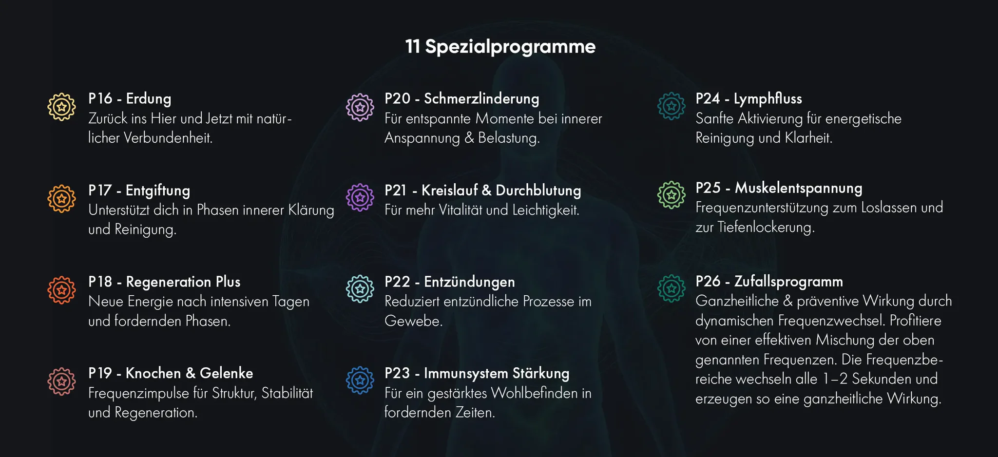 11 Spezialprogramme