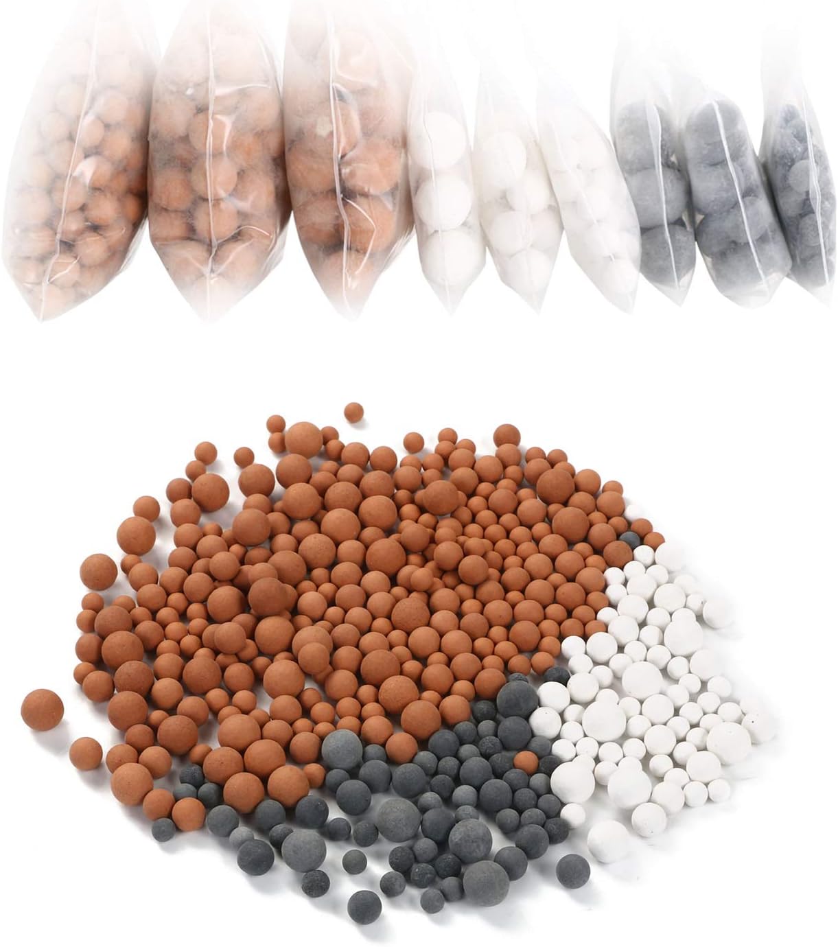 Mineral filter balls for ‘Shower Hero’ vitamin C shower head