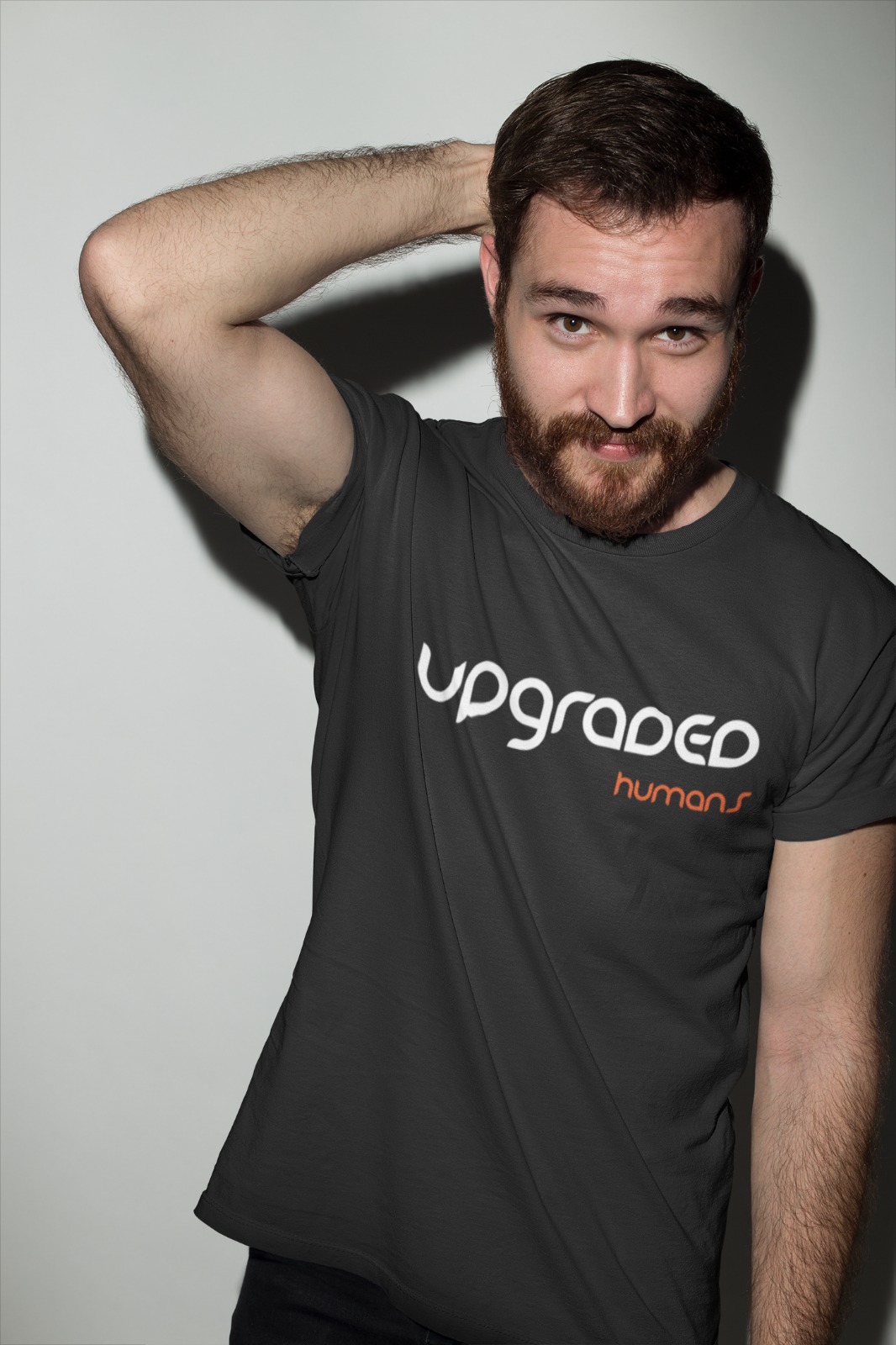 Upgraded Shirt - "UPGRADED HUMANS" - dark grey