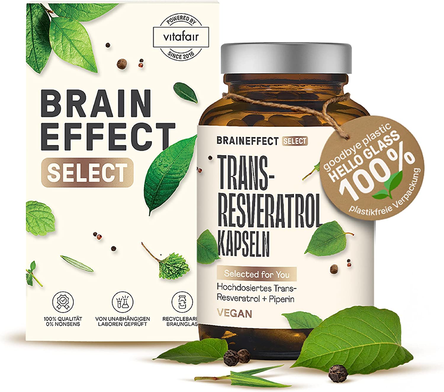 Braineffect Trans-Resveratrol Capsules