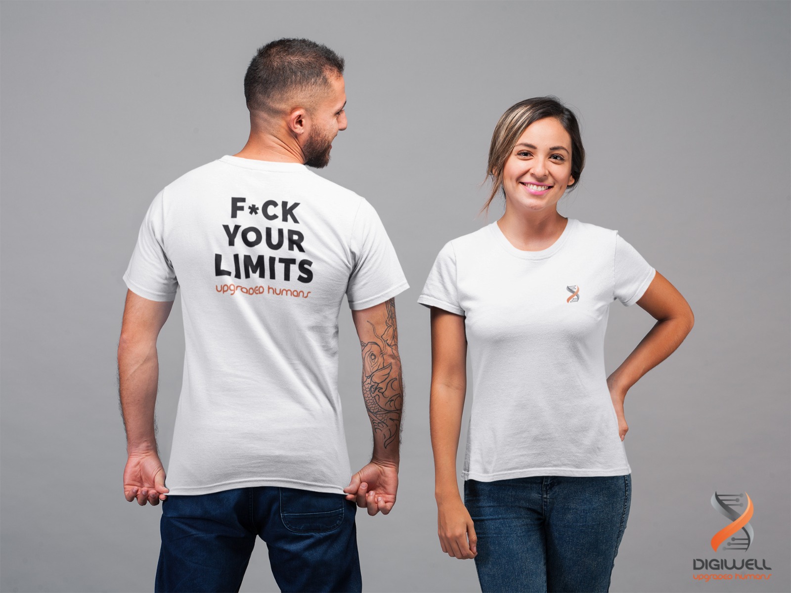 T-Shirt: "F*CK YOUR LIMITS" - white